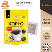 Kluang Black Coffee Cap Televisyen Kopi-O Kosong Kopi O Kluang Cap TV Resealable Zipper Pack (10 sachets x 10gm)