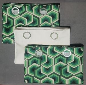 SeamSure 3in1 Grommet Curtain Set Emerald