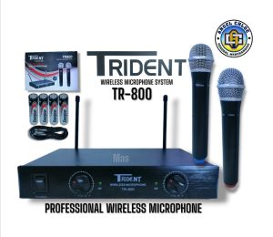 Trident Tr 800 professional double uhf wireless Mic system