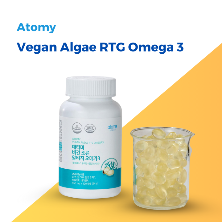 Atomy Vegan Algae RTG Omega 3 450mg x 120 capsules Lazada