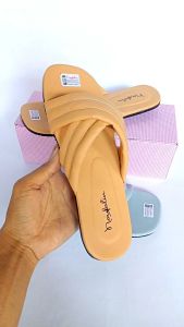 Sandal Flat Wanita Silang Sol Karet