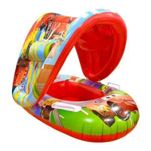 Ban Renang Tudung Anak Karakter Lucu Pelampung Anak Tiup V2 Quacker Float Children Pool Ring Pelampung Duduk Karakter Inflatable Boat Float PTT
