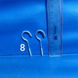 Hak Skrup Buka Sekrup ISI 2PCS Kait Tembok Untuk Gantungan Sangkar Burung Lukisan Dll