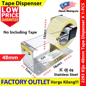 48mm Big Tape Dispenser Stainless Steel Heavy Duty #Desktop #48mm #TapeDispenser #OppTape #特大号胶纸架 #Kijo #2293