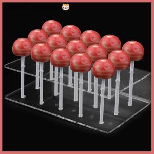CISWGE Cake Lollipop Holder Display Stand 15 Hole Clear Acrylic Holder Candy Holder