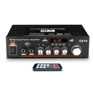DIY Myself เตรียมจัดส่ง เครื่องขยายเสียง G919 แอมป์จิ๋วแรงๆ12v สเตอริโอ 220v แอมป์จิ๋วบลูทูธ แอมป์ เพลงเครื่องเล่นเสียง ไฮไฟ สเตอริโอเพาเวอร์แอมป์ 12V/220V SD FM