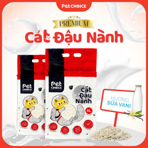 Cát đậu nành cho mèo cát hữu cơ vệ sinh cho mèo cát mèo đậu nành dành cho thú cưng pet PetChoice Premium 6L/2kg
