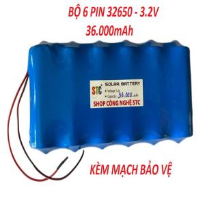 Pin đèn năng lượng mặt trời-Pin sắt lifepo4 32650 3.2v cho đèn năng lượng mặt trời 50w 75w 200w 500w 1500w(kèm mạch bảo vệ)