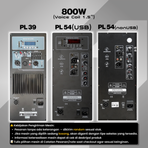 AUDIO ONE Speaker Fiber 15 inch 12 inch AKTIF / PASIF H 115 / H 112 USB BLUETOOTH SOUND SYSTEM ORIGINAL GARANSI RESMI | DM