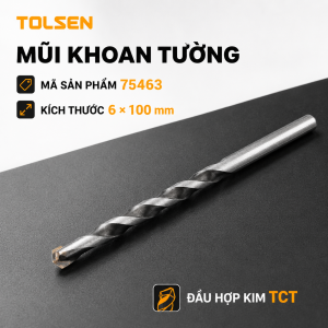 Mũi khoan tường khoan gạch bê tông Tolsen nhiều kích cỡ
