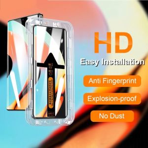 ฟิล์มกระจก เต็มจอ การจัดตำแหน่งอัตโนมัติ สำหรับ Realme 10 11 12 13 14 Pro + GT 6 6T 5G