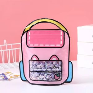 5Pcs Cute Cartoon Candy Packaging Bag Birthday Giveaways Backpack Candy Snack Wrapper Bags