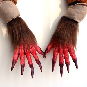 ZSDN MALL Rùng rợn Găng tay Halloween Latex Thực tế Găng tay cosplay Phụ Kiện Trang Phục Có họa tiết Móng vuốt thú dữ Người lớn