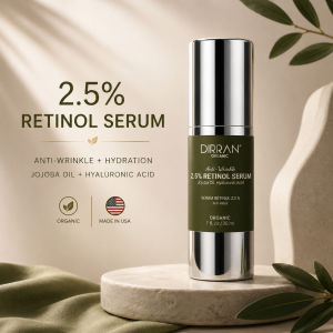 2.5% Retinol Anti-Wrinkle Face Serum - Smooth Fine Lines Unclog & Clear Pores with Hyaluronic Acid & Jojoba Oil | Anti-Aging & Firming