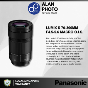 Panasonic Lumix S 70-300mm F4.5-5.6 MACRO O.I.S. Lens [S-R70300GC] for Panasonic L | Panasonic Singapore Warranty