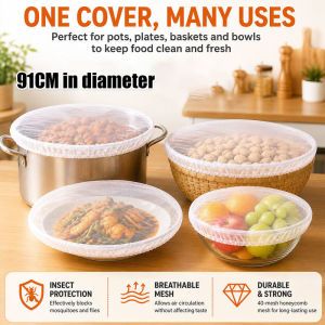 Mosquito Net Mesh Cover Vegetable Cover Mosquito Proof Mesh Cover Easy To Clean And Store Gauze Vegetable 食物防塵罩 网纱罩
