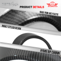 MOKOTO YAMAHA MIO FAZZIO HEADLIGHT COVER GLOSSY HYDRO-DIP CARBON / TRIM LED GARNISH FOR MIO FAZZIO SCOOTER 1PC 09303. 