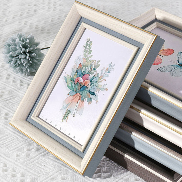 European Style Photo Frame Non Breakable Frame with Glass Front Cover