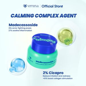 EMINA Water Gel Moisturizer | Pelembab Wajah 30g | Bright Glow Calming Barrier | Melembabkan kulit