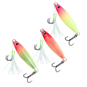 Luminously Fishing Baits Artificial Lures Fishing Jigging Hook Spinner Baits Metal Jig Spoon Fishing Lure Easy to Use