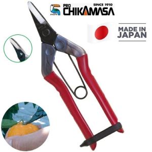 CHIKAMASA S-200 Harvesting Scissors Curved Blade MADE IN JAPAN