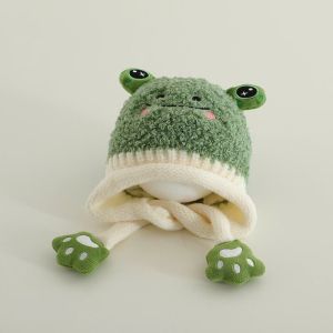 Mũ Trẻ Em Hoạt Hình Sanrio Kuromi Dây Buộc Mùa Đông Bảo Vệ Tai Cho Bé Mũ Len Siêu Dễ Thương M45