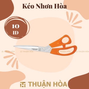 Kéo Nhơn Hòa 10ID | Thiết kế sắc bén tay cầm màu cam phù hợp cắt tỉa và may vá