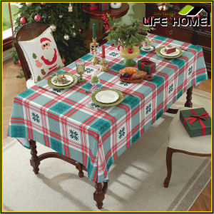 Grid Printed Waterproof Dining Table Cloth Christmas  Restaurant Coffee Table Tablecloth Living Room Dustproof Decorative Tablecloth