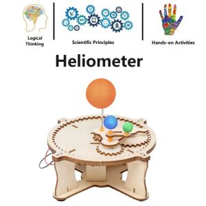 DIY Handmade Science STEM Kit: DIY Heliometer Sun-Earth-Moon: Educational Science Toys: STEM Kids Toys