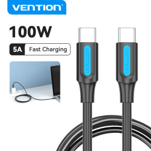 Vention USB Type C to USB C PD 100W Cable 5A Fast Charging for Laptop Macbook iPhone 16 15 Pro Max HUAWEI Mate 60 SAMSUNG XiaoMi Dell Lenovo ASUS USB C Cord Cable