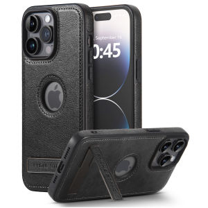 Retro Leather Phone Case with stand For iPhone 17 pro max 16 pro max 15 pro max 14 pro max 14 15 16 Plus 13 pro max 12 Pro Max 12 Pro 17 air Slim Soft Back Cover