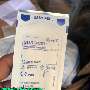 Miếng cầm máu 10cm x 20cm chính hãng Surgicel {Lẻ 1 miếng }