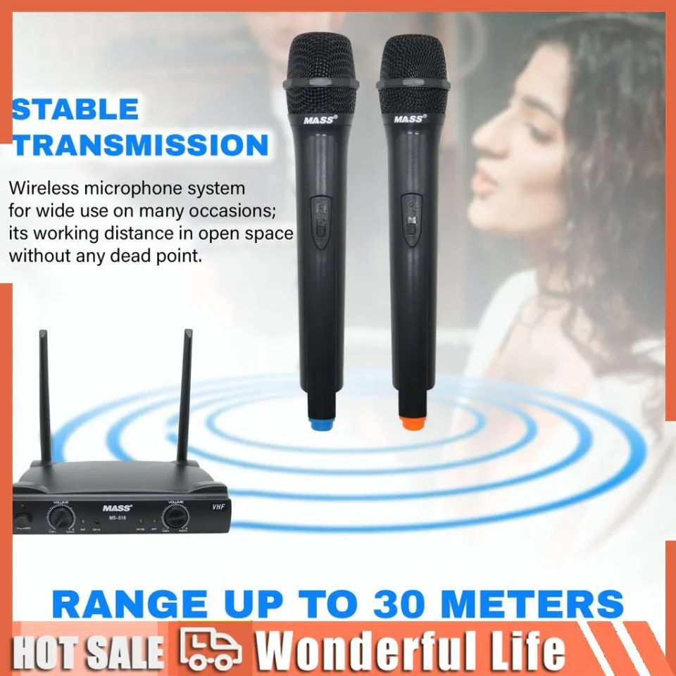 OSQ Mass Dual Wireless Microphone MS 516 MS 517 Lazada PH