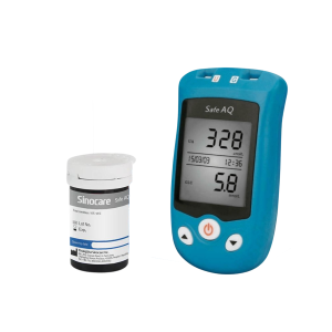 Máy Đo Đường Huyết Và Axit Uric (Bệnh Gout) Sinocare Safe AQ UG 2 Trong 1- Hàng Chính Hãng Sinocare Kèm 50 Que Thử 50 Kim