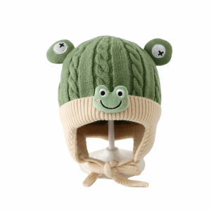 YOUYO Breathable Winter Baby Crochet Hat Cold-Resistant 6-36 Months Kids Ear Protection Hat Sweet Windproof Toddlers Plush Knitted Hat Outdoor Activities