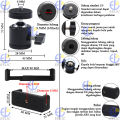 EELIC CHU Clamp Holder Universal Multifungsi Berbahan Plastik ABS Dan Kepala Bola Tripod Mini Ball Head Tripod 360 Derajat. 