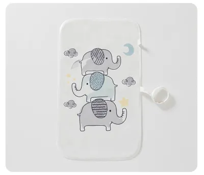 [SG Ready Stock] Portable Baby Reversible Changing Reusable Washable Waterproof Travel Mat Diaper Pad [Little Gems]