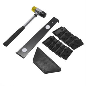 USEFUL TOOL DIY 23 cái / bộ Nhà Khai thác khối Bộ dụng cụ cầm tay Thanh kéo Búa cao su Sàn gỗ Công cụ lắp sàn Bộ cài đặt Laminate