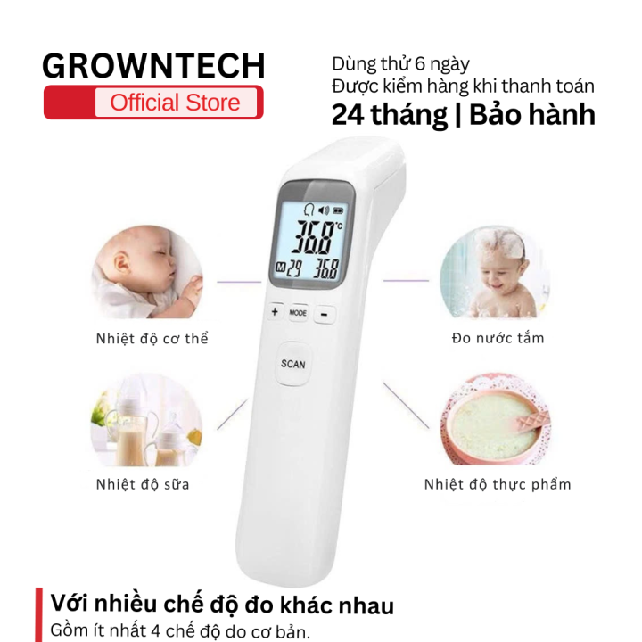 Nhiệt Kế Điện Tử Hồng Ngoại CK-T1803 | Đo Trán, Thân Nhiệt & Nhiệt Độ ...