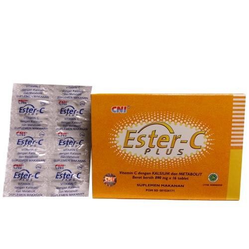 SEHATSTORE -ORIGINAL ESTER C CNI PLUS STRIP 40 TABLET VITAMIN C CNI / VITAMIN C 500MG / ESTER C CNI VITAMIN C MENJAGA DAYA TAHAN TUBUH