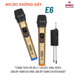 model bán chạy - micro karaoke không dây chính hãng chuyên dụng cho loa kéo amply âm thanh trung thực chống hút rít bền bỉ