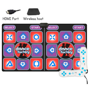Dancing Mat Wireless Dance Mat Game Indoor Dancing Pad Double Dancing Mat Multi-Function for PC TV