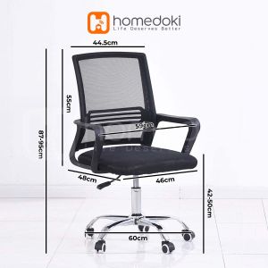 Homedoki Kursi Kantor / Kursi Gaming / Kursi Putar / Kursi Kerja / Kursi Jaring