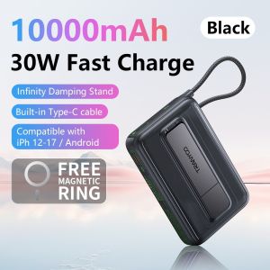 【PRICE DROP】 Tranyoo F27 10000mAh 30W Magnetic 4 in 1 Powerbank With 90° Cable And Bracket Original