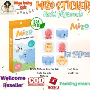 Mizo Mosquito Repellant Patch Stiker Anti Nyamuk Sticker Isi 24 By Nokito [ BISA COD ]