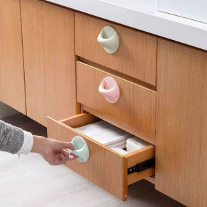 Combo 2 Tay Cầm Dán Tường Đa Năng - Tay Nắm Cửa Tủ Cửa Sổ Nhấc Nắp Bồn Cầu
