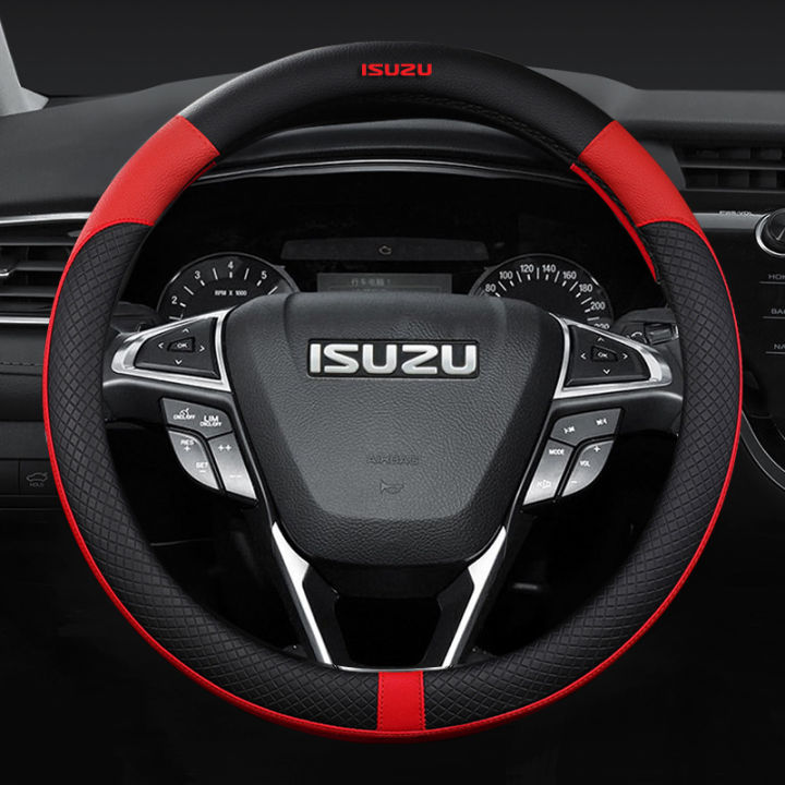 Car Leather Steering Cover Penutup Stereng No Smell for Isuzu DMax MUX