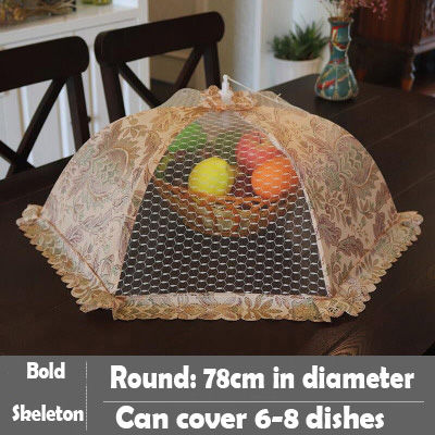 Kitchen Mesh Umberlla Food Cover Foldable Collapsible Pop Up Food