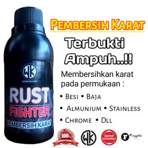 Penghilang Karat Knalpot Motor Ampuh / Pembersih Karat Besi Baja Almunium Stainless Chrome / Rust Fighter / Rust Remover