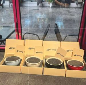 Italys colorful gradient ceramic rice bowl suitable for home use dessert baking roasting noodle and soup bowls luxury tableware dinnerware family set